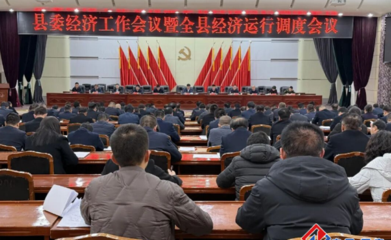县委经济工作会议暨全县经济运行调度会议召开